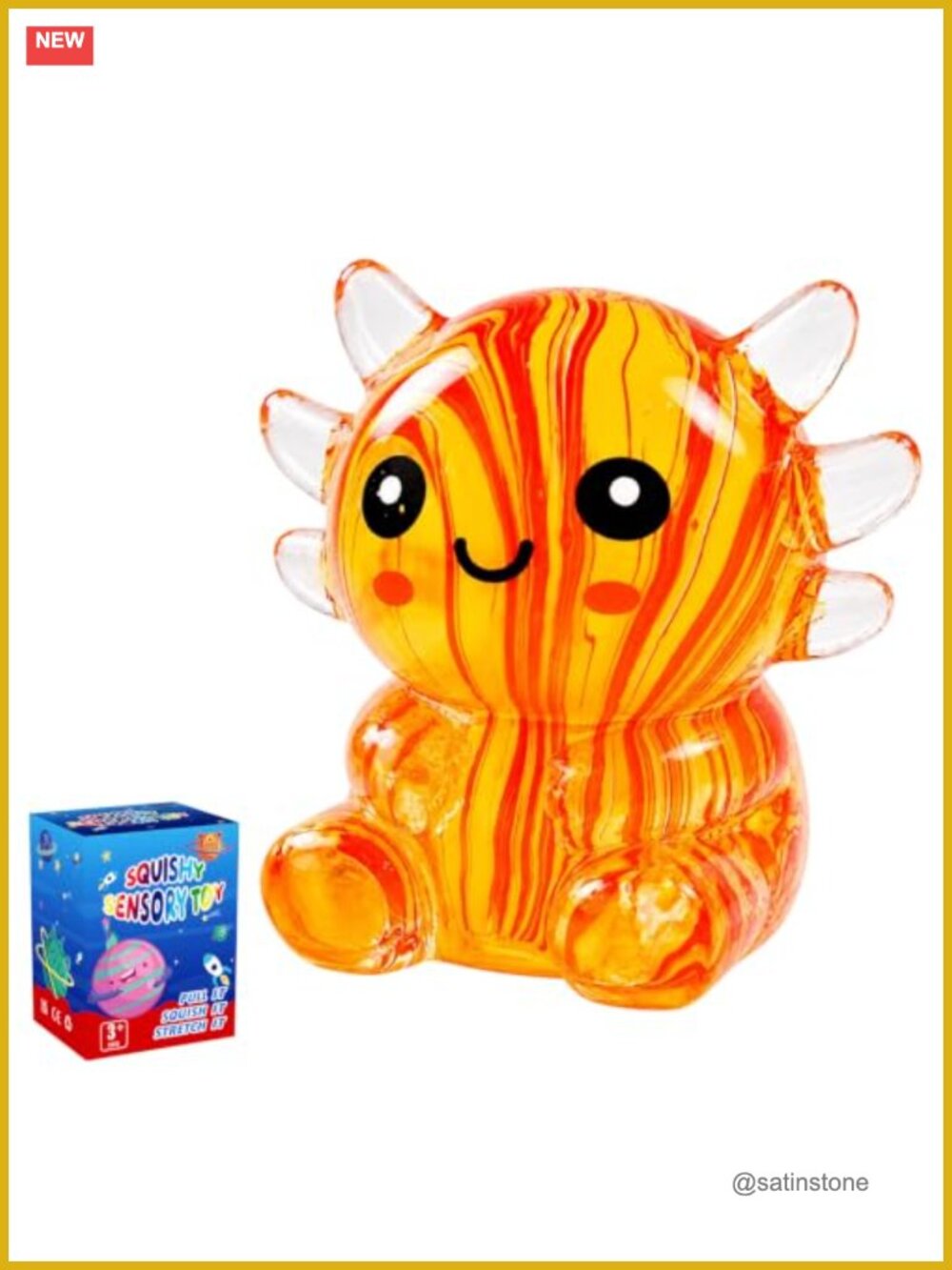 Stress Relief Fidget Toy, Soft Squishy Sensory Squeeze Toy for Adults